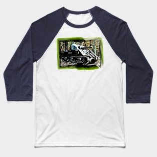 M4 Sherman Tank Baseball T-Shirt